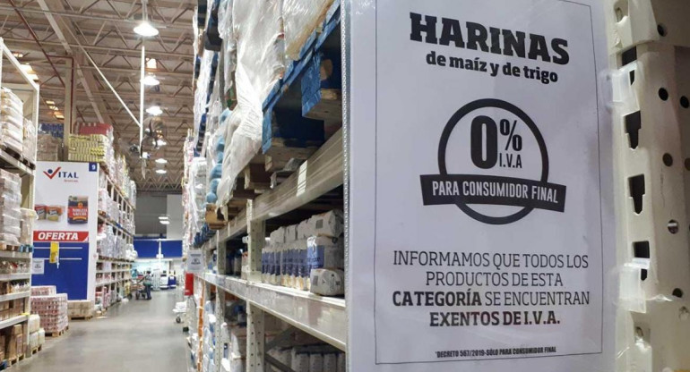 IVA en productos, alimentos, economía argentina 