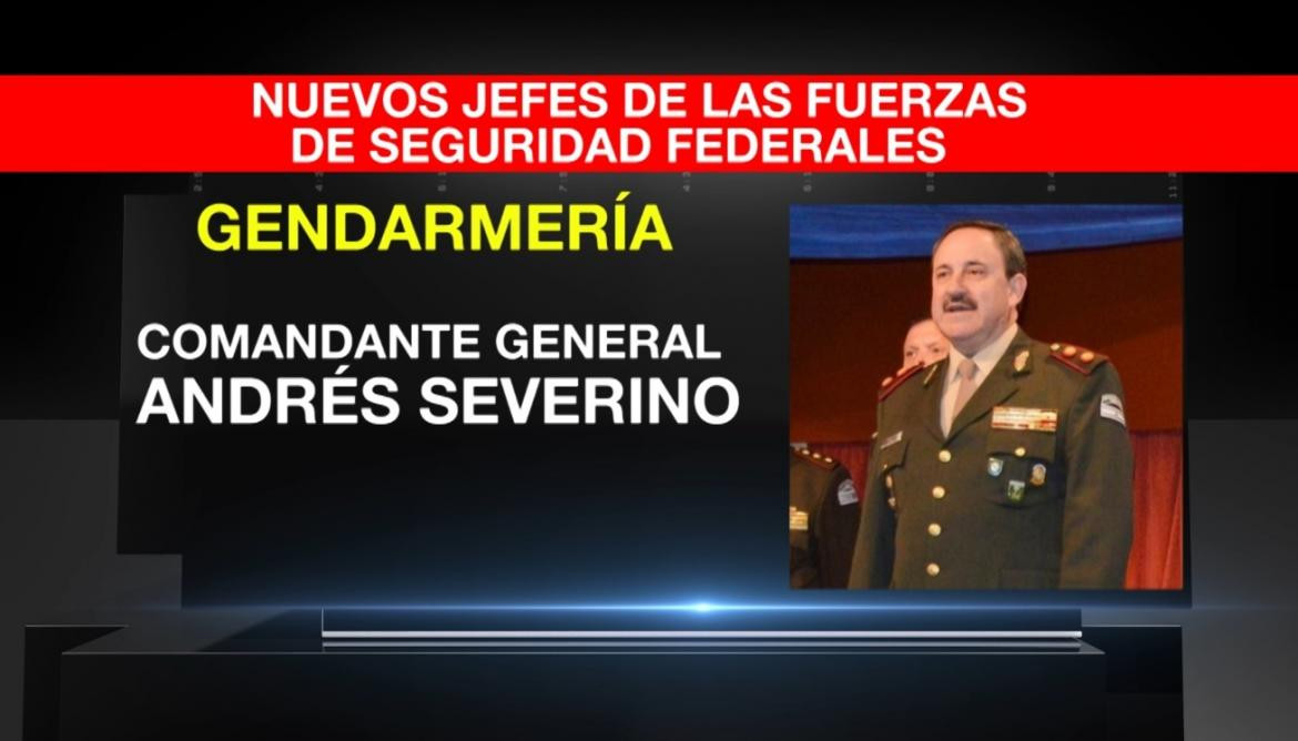 Andrés Severino, jefe de la Gendarmería Nacional