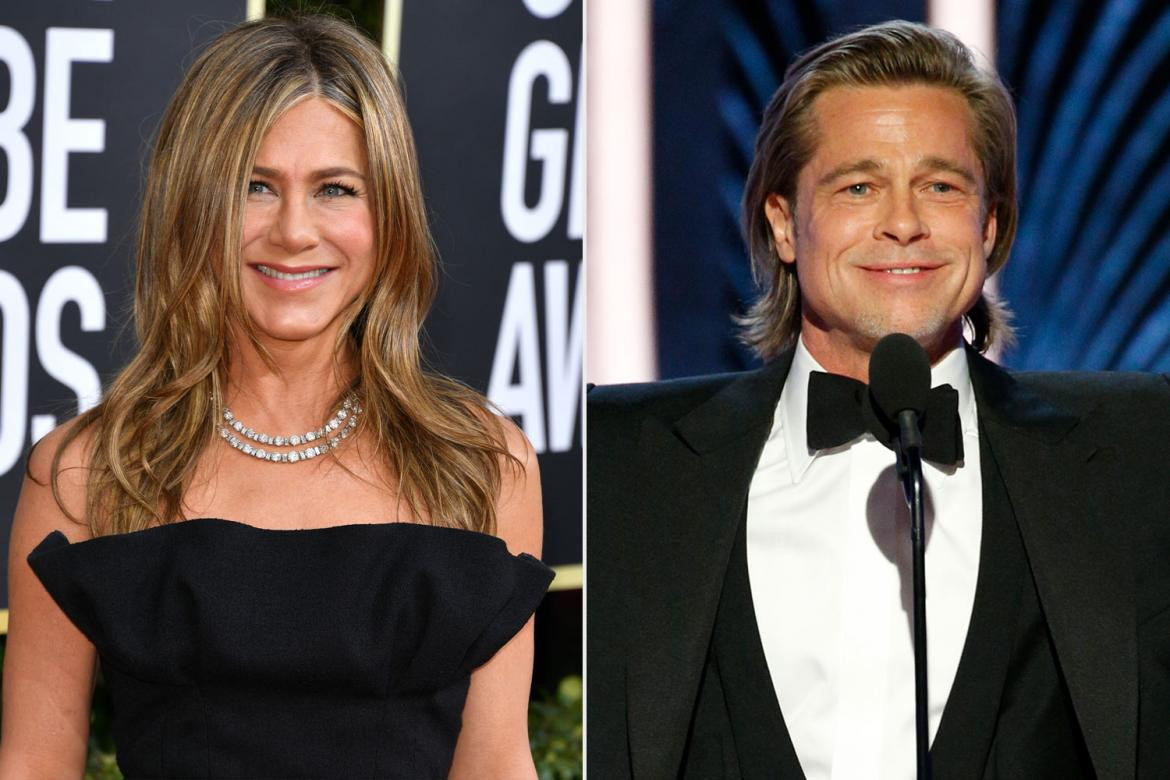 Golden Globes Brad Pitt y Jennifer Aniston