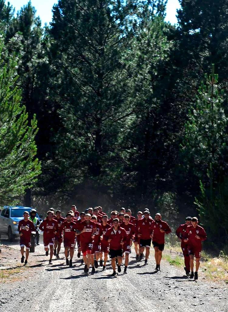 Jugadores de River y Gallardo en San Martín de los Andes