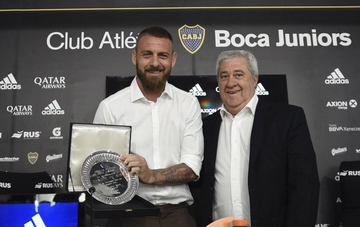 De Rossi en su despedida de Boca, Agencia NA