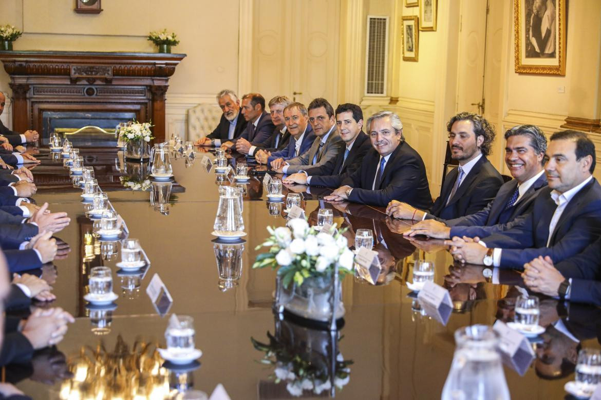 Encuentro de Alberto Fernández con gobernadores, AGENCIA NA