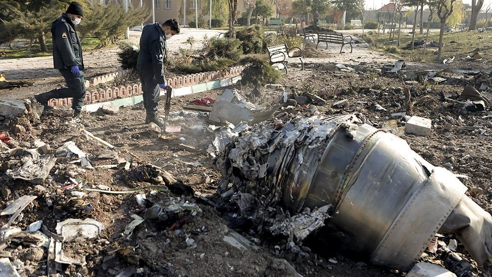 Restos de avión ucraniano en Irán, REUTERS