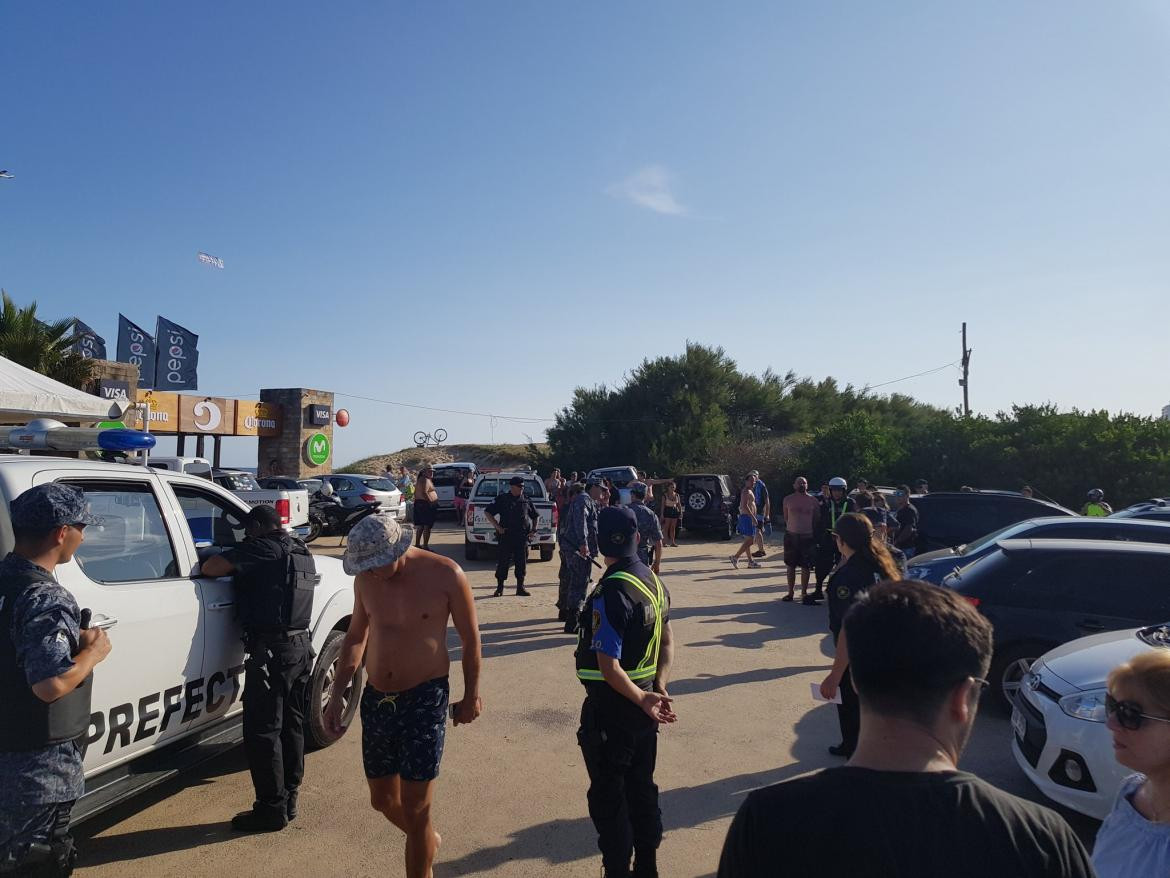 Incidentes con hinchas de River en Punta del Este