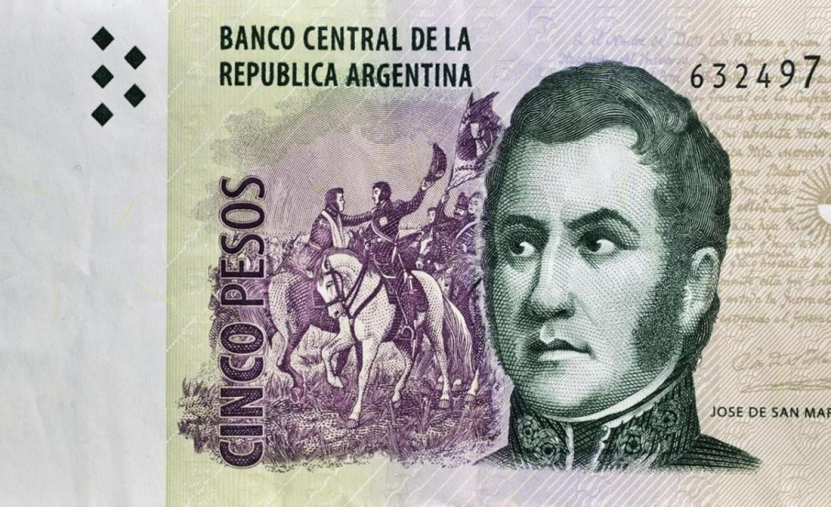 Billete de $5, BCRA