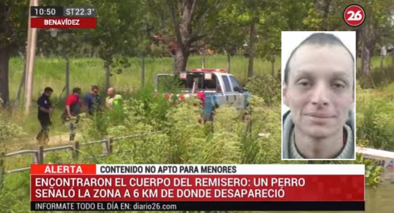 Ezequiel Núñez, remisero encontrado muerto, habla fiscal del caso, móvil Canal 26