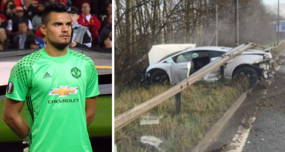 Sergio Romero, accidente de tránsito