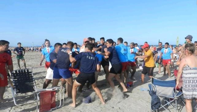 Pelea de rugbiers en Chubut