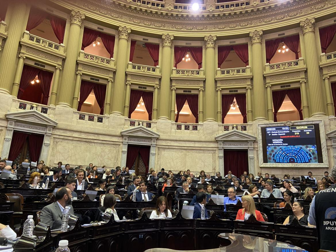 Votación del Consenso Fiscal en Diputados