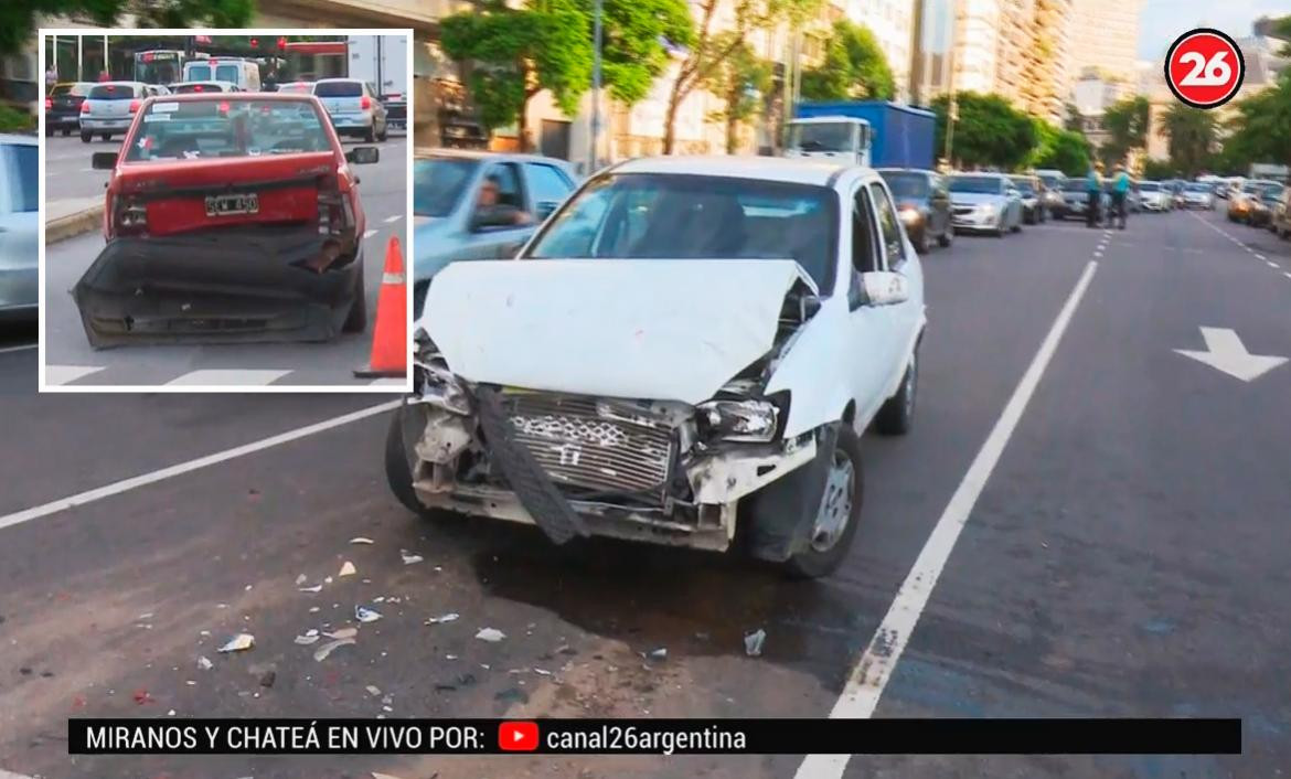 Choque en Centro porteño, Canal 26