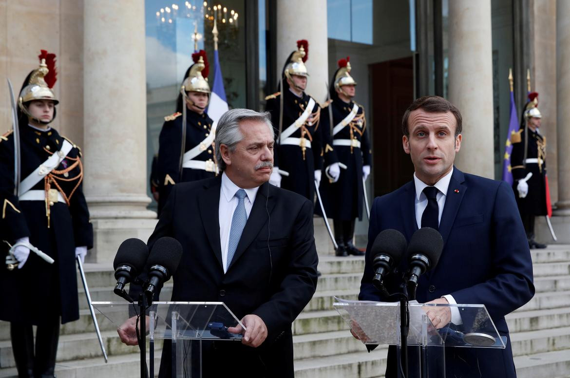 Alberto Fernández y Emmanuel Macron, gira por Europa, Francia, Reuters	