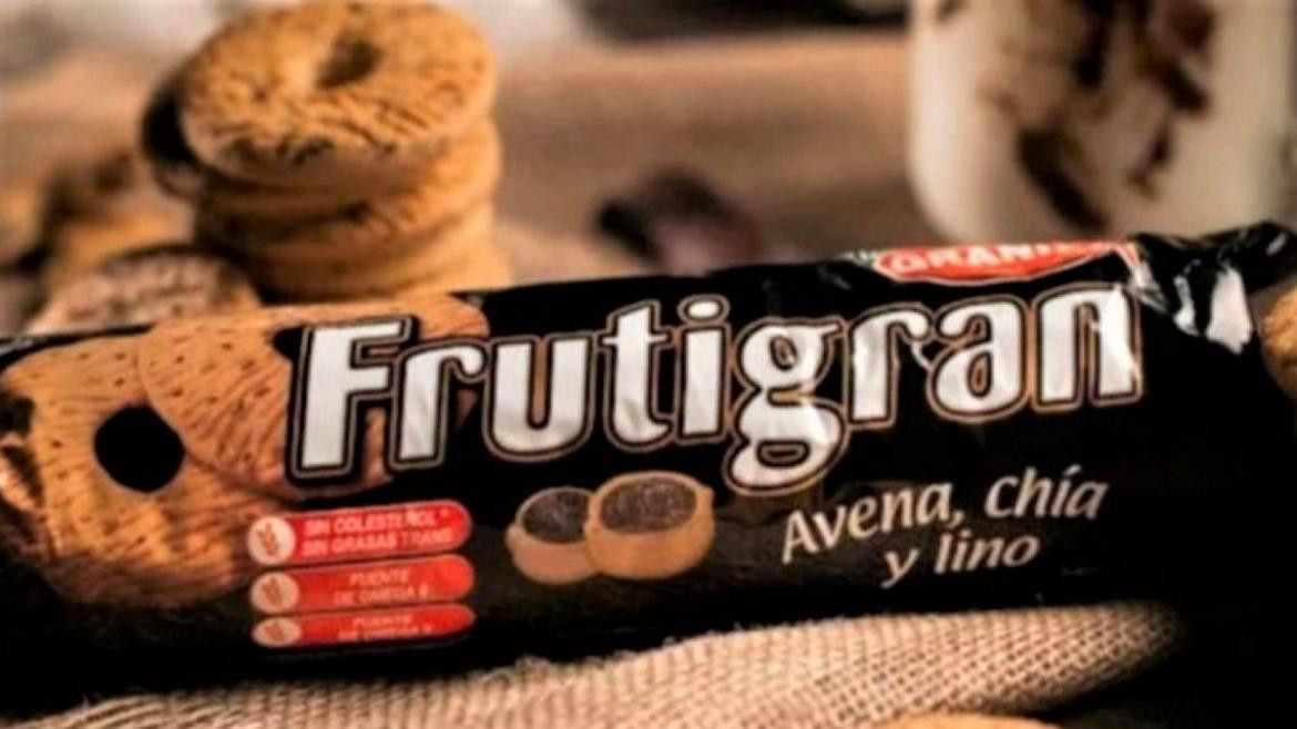 Prohibición de ANMAT a galletitas de Frutigran