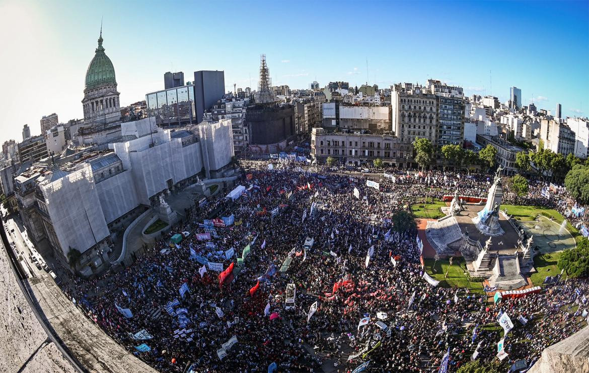 Marcha contra FMI, Congreso, NA