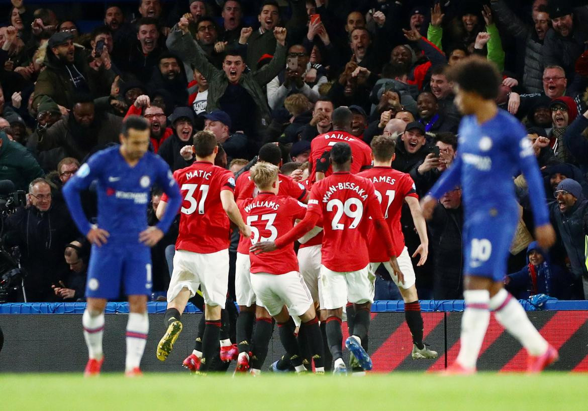 Chelsea vs. Manchester United, Premier League, REUTERS