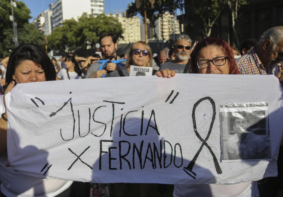 Masiva marcha en el Congreso a un mes de la muerte de Fernando Báez Sosa, Villa Gesell, NA	