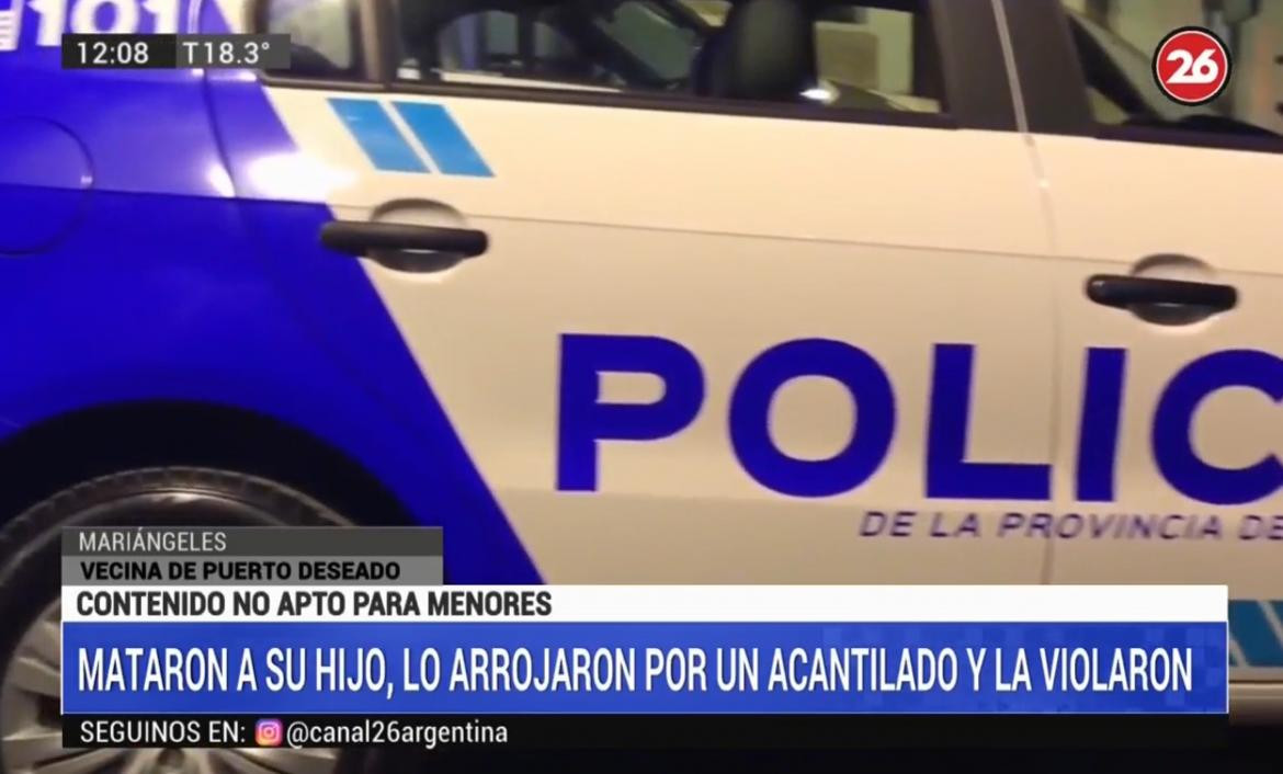 Horror en Puerto Deseado: habla vecina por crimen de niño y violación de su madre, CANAL 26