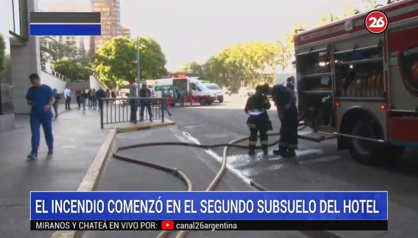 Pánico en centro porteño, principio de incendio en importante hotel	