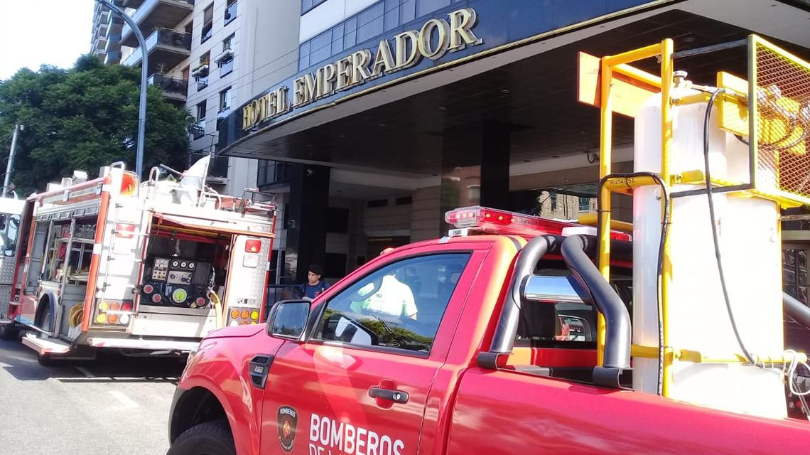 Pánico en centro porteño, principio de incendio en importante hotel	