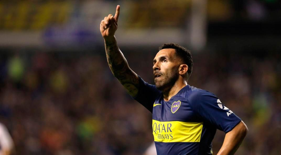 Carlos Tevez, Boca Juniors, festejo de gol, FotoTwitter Boca	