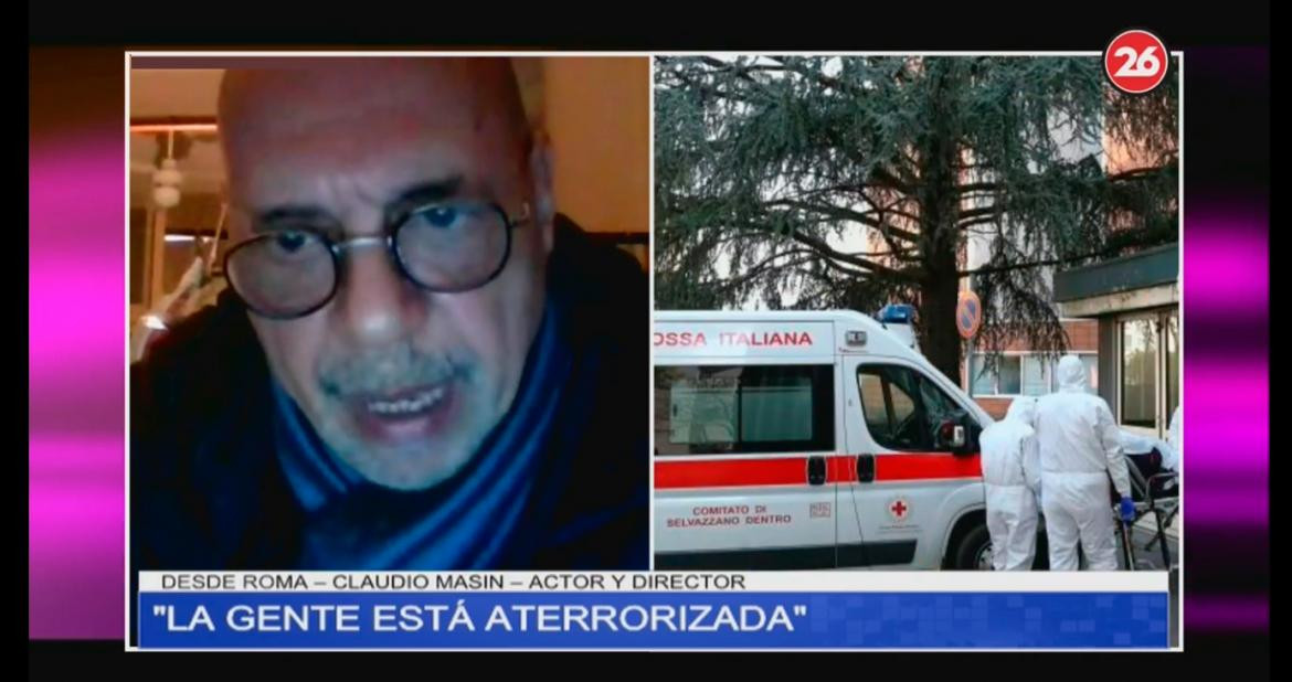 Coronavirus, argentino en Italia, CANAL 26