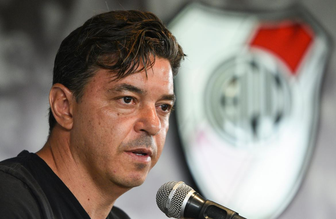 Marcelo Gallardo, DT de River Plate, conferencia, NA