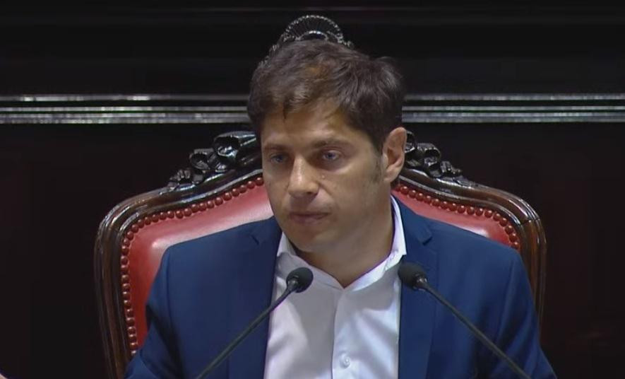 Axel Kicillof en Apertura de sesiones ordinarias en la Provincia de Buenos Aires