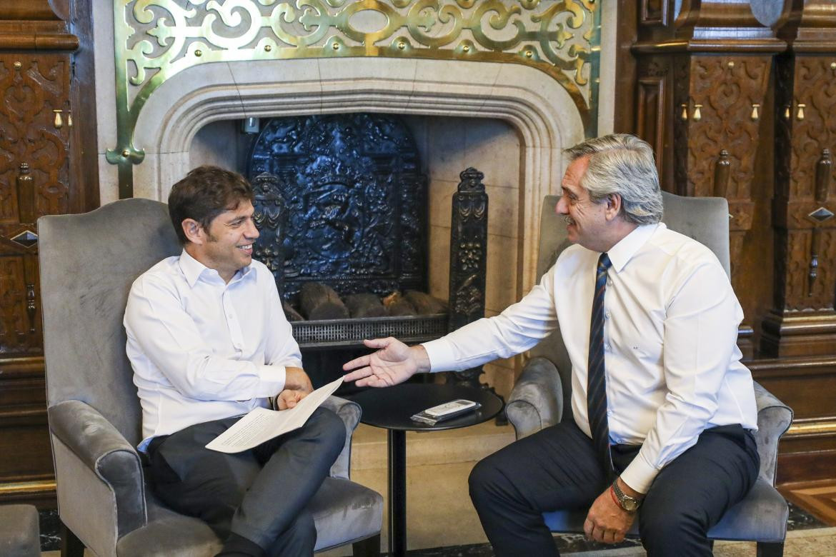 Axel Kicillof y Alberto Fernández, NA