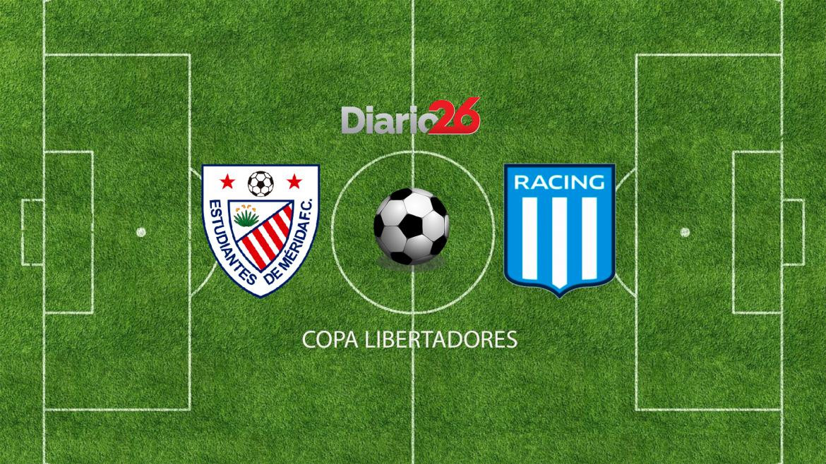 Estudiantes de Mérida vs. Racing, Copa Libertadores, Diario26.