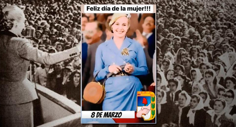 Eva Perón, Día de la Mujer