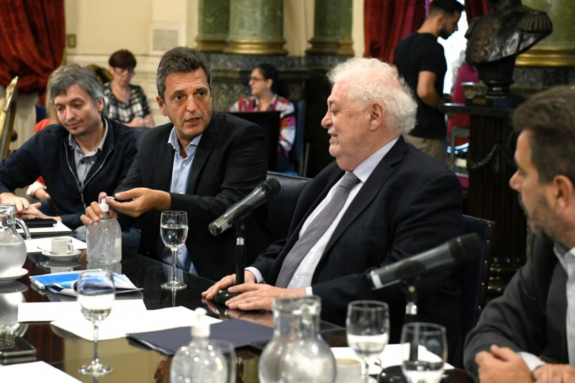 Sergio Massa y Ginés González García - Reunión por coronavirus