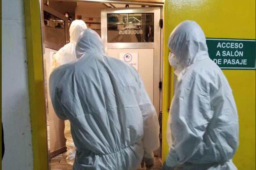 Operativo en Buquebus, coronavirus