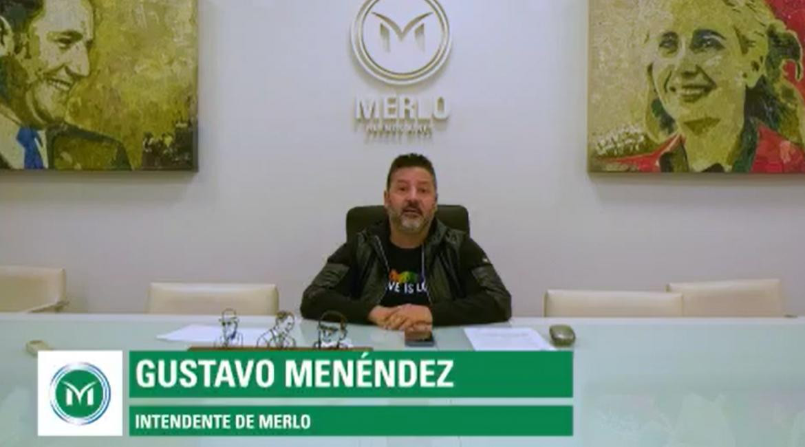 Mensaje de Gustavo Menéndez, intendente de Merlo, por coronavirus
