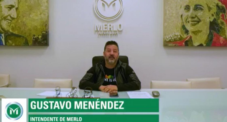 Mensaje de Gustavo Menéndez, intendente de Merlo, por coronavirus