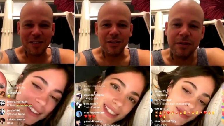 Vivo de Instagram entre Tini Stoessel y René Pérez