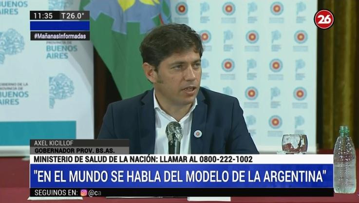 Conferencia de prensa de Axel Kicillof por coronavirus en la Provincia, CANAL 26