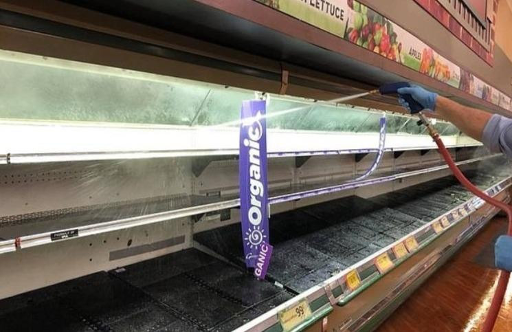 Supermercado, broma de mal gusto