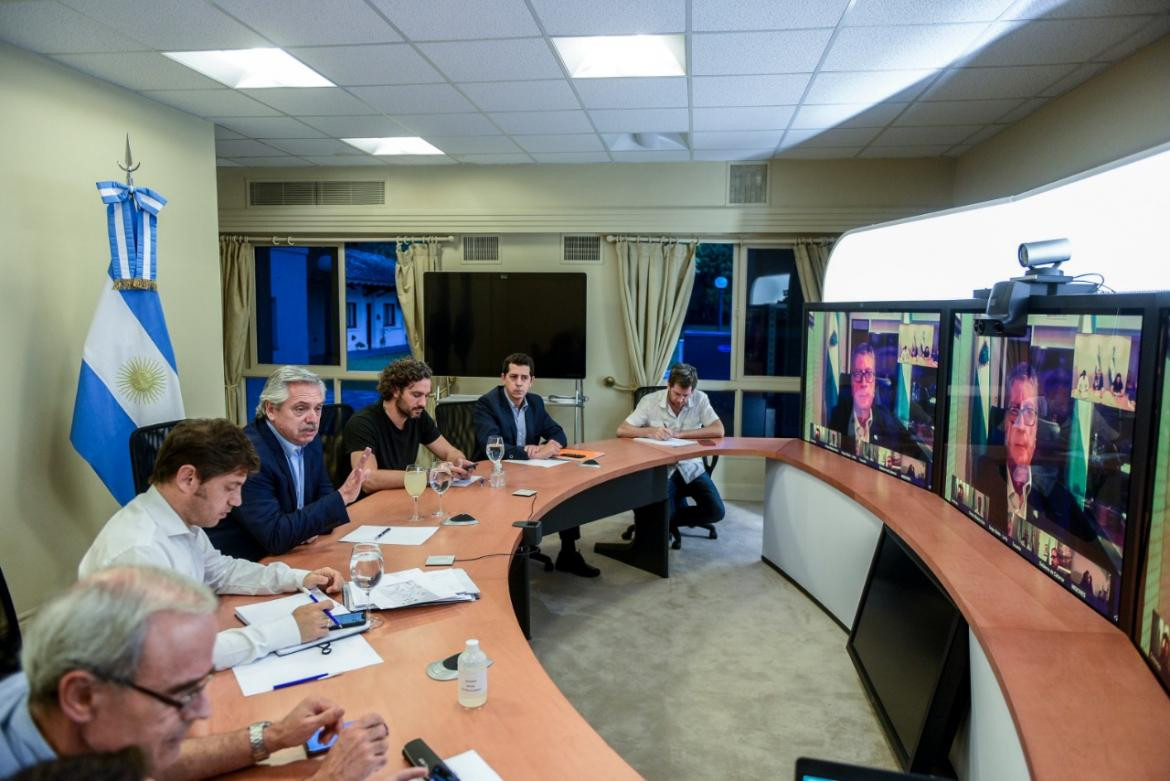 Coronavirus, Argentina, pandemia, Alberto Fernández, videoconferencia, gobernadores