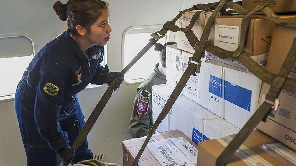 Coronavirus, Argentina, ayuda con aviones militares