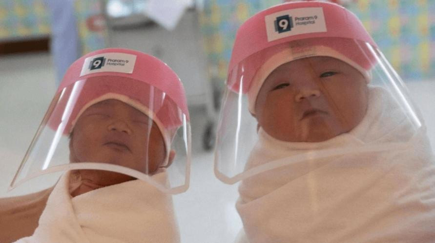 Máscaras para bebé en China por coronavirus