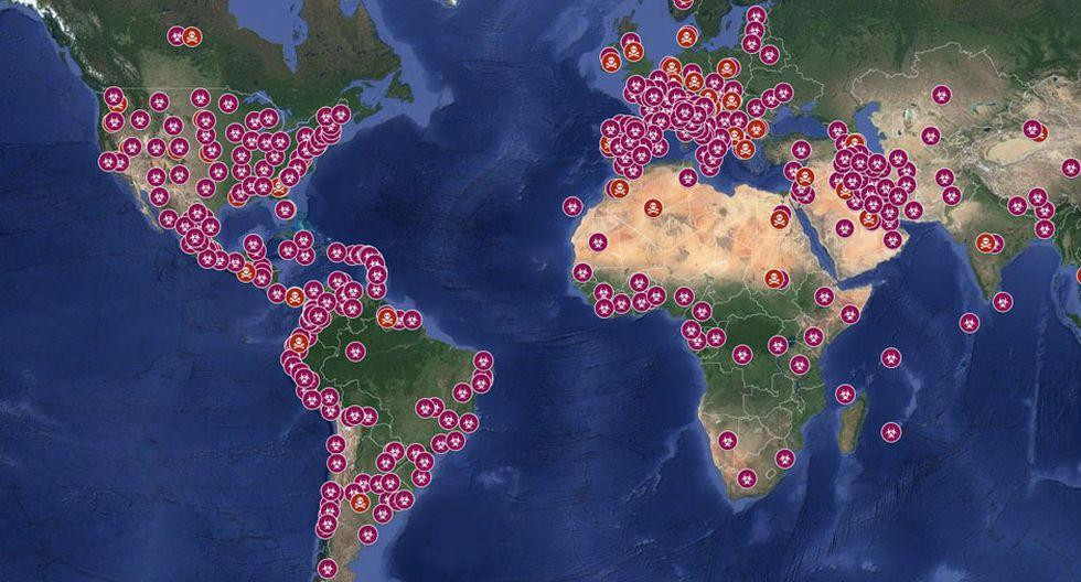 Coronavirus en el mundo, foto artística