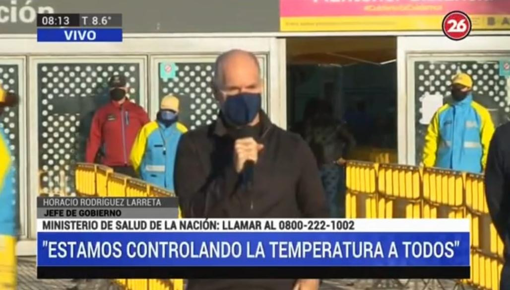 Coronavirus, anuncio de Rodríguez Larreta, Canal 26