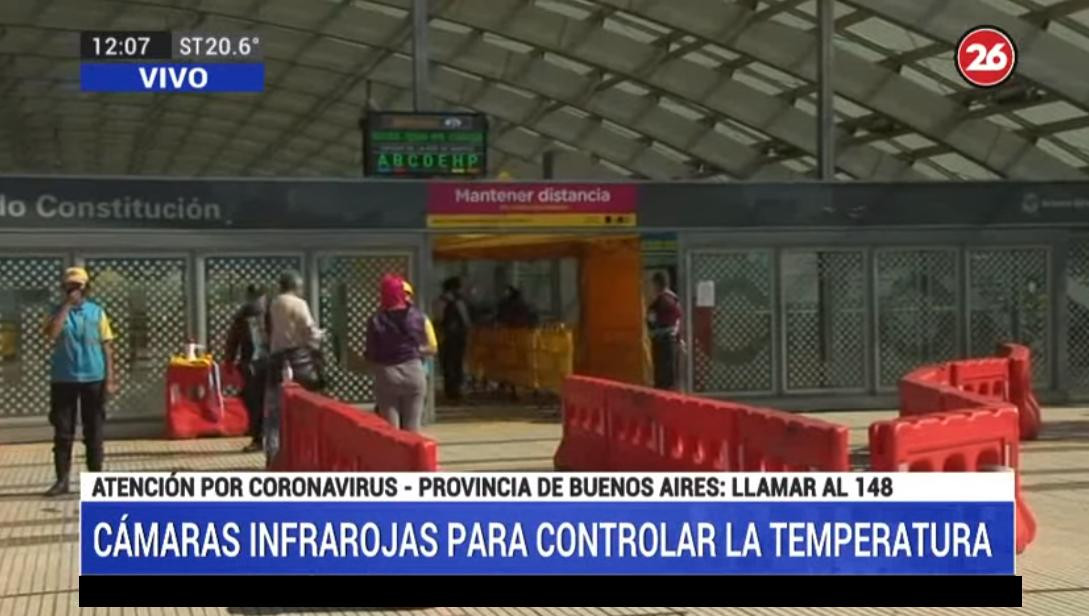 Coronavirus, controles en Constitución, Canal 26