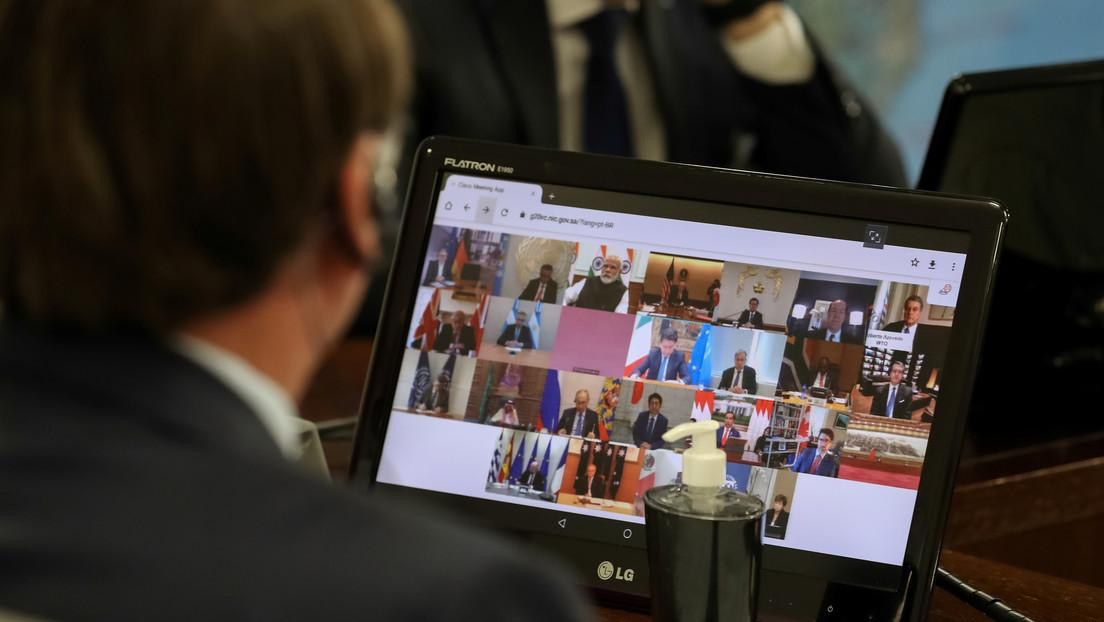 Coronavirus, videoconferencia con los líderes del G20 