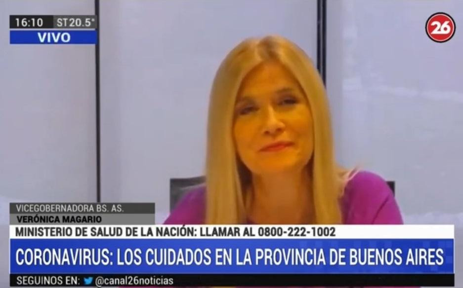 Verónica Magario en Canal 26