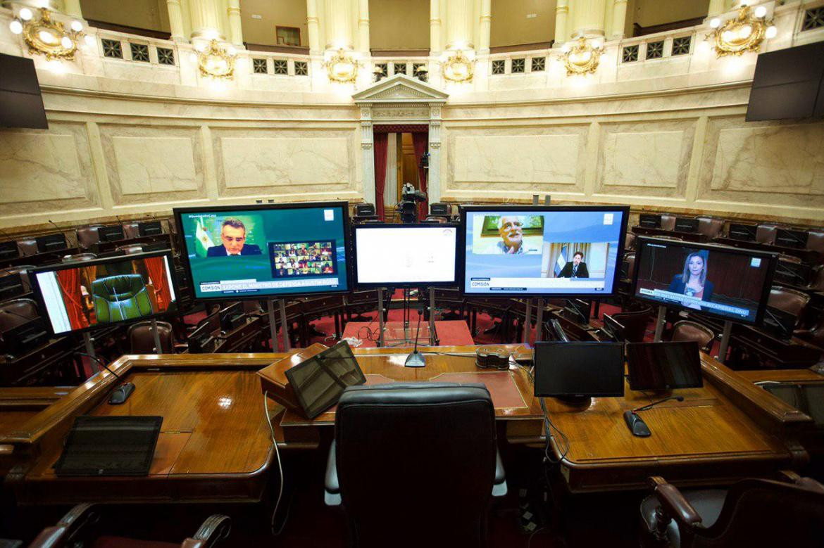 Propuesta de sesión virtual en el Senado