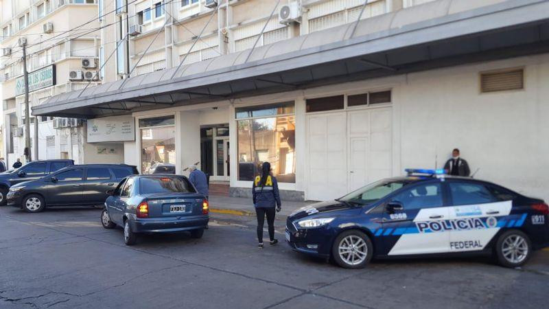 Clínica Los Cedros, San Justo, allanamiento