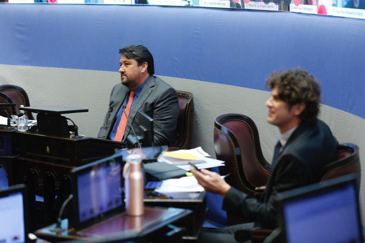 Senado, primera sesión virtual, Martín Lousteau, Foto Presidencia