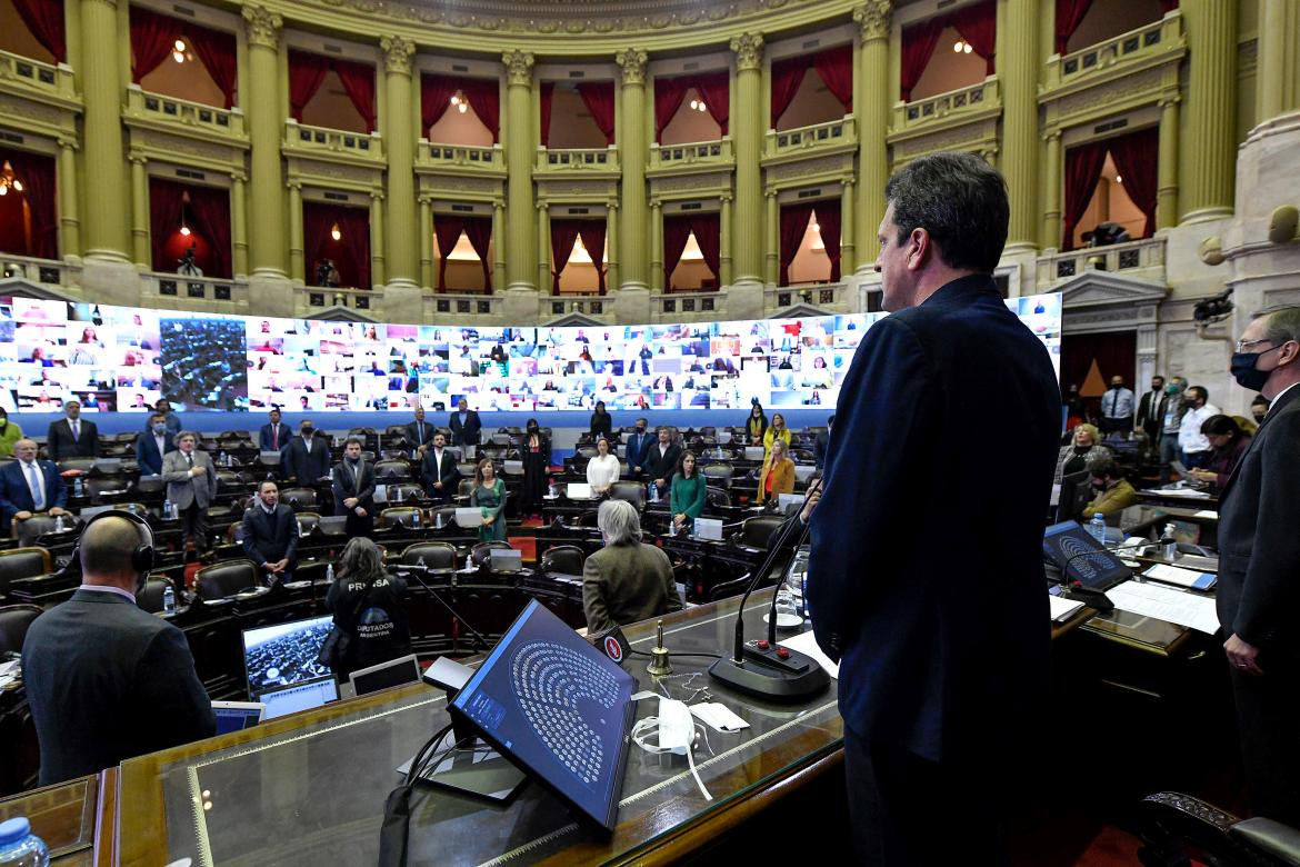 Diputados, primera sesión virtual, Sergio Massa, NA