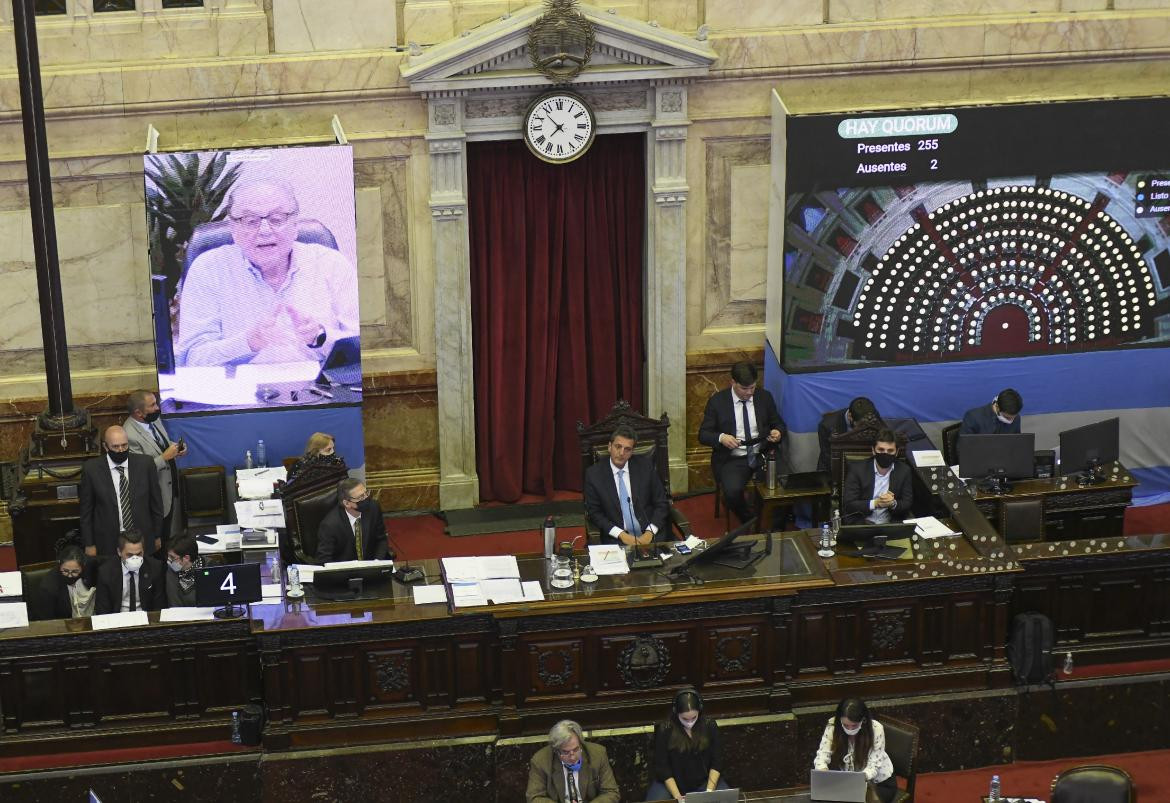 Diputados, primera sesión virtual, Sergio Massa, NA