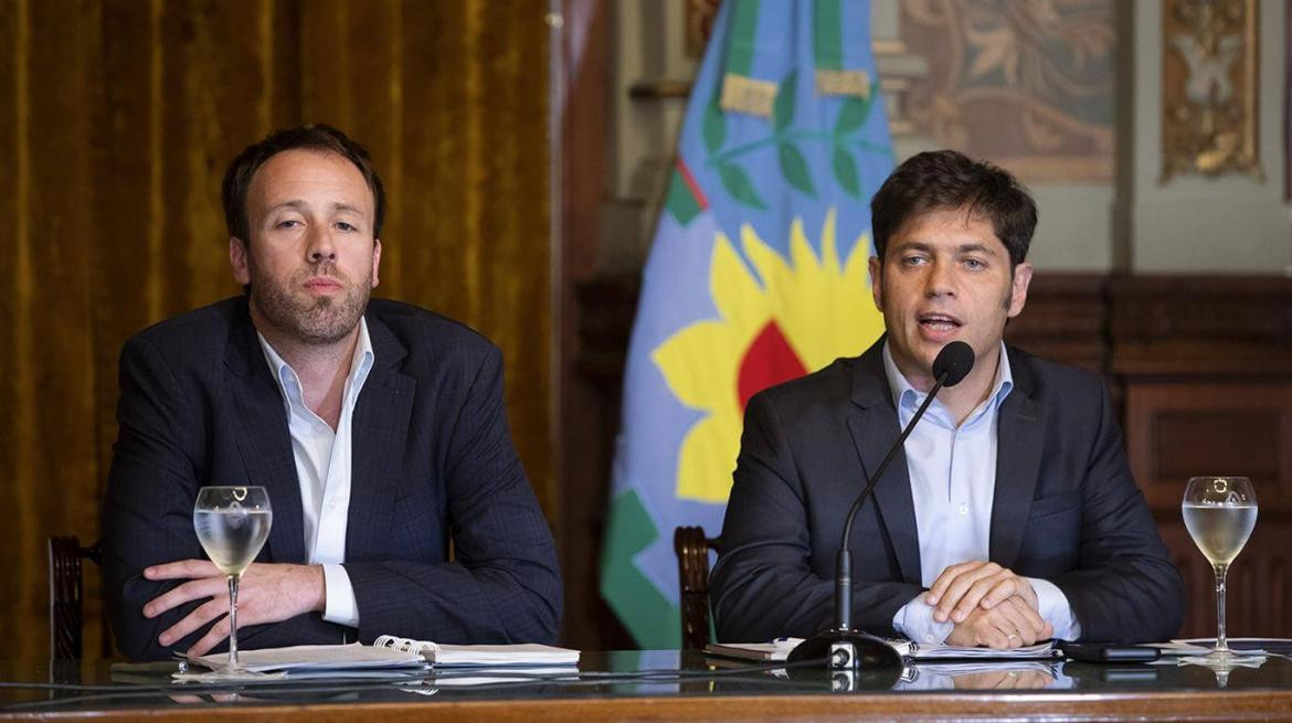 Axel Kicillof, conferencia de prensa, NA